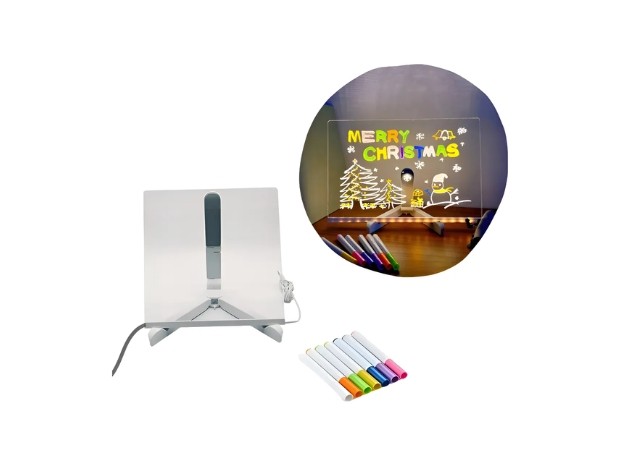 &u+ PIZARRON LUMINOSO 15X15 + TRIPODE + 7 MARCADORES (83052)